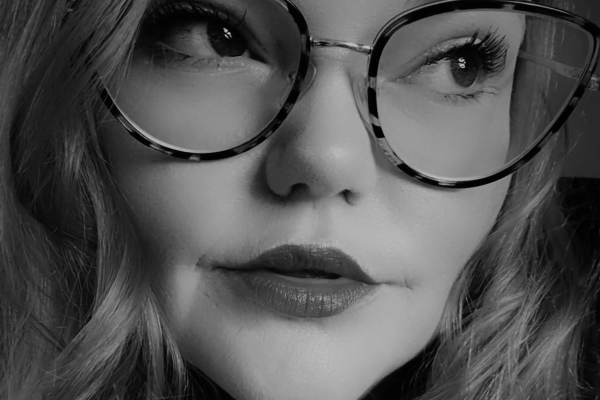 Ffion Wynne, a black and white portrait