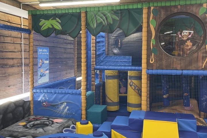 Inside Griffin Bach: the soft play frame, ball pool and toddler area